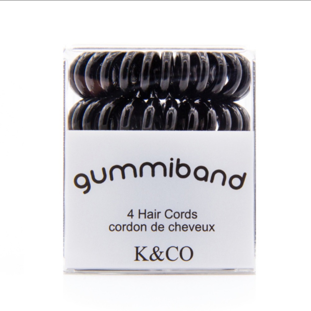 🧧SALE 3/$15 GummiBand Hair Cords - Black